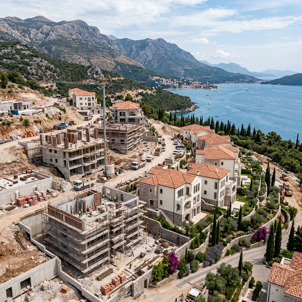 Active construction — boutique residential buildings