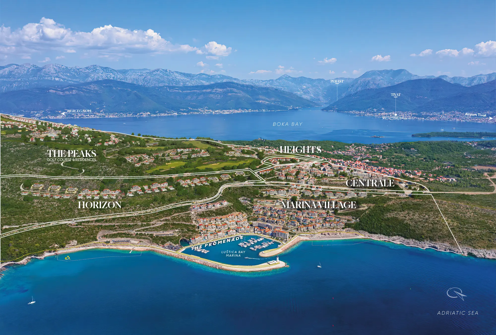 Luštica Bay Masterplan — The Peaks Golf Course & Residences