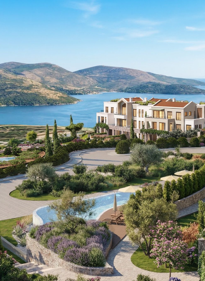 The Peaks residences overlooking Boka Bay