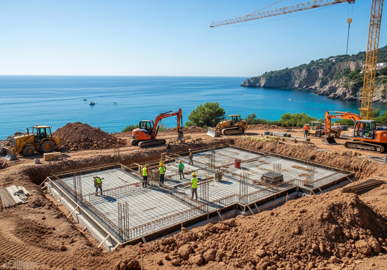 Project site with panoramic ocean views